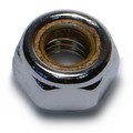 Midwest Fastener Nylon Insert Lock Nut, M10-1.25, Steel, Class 6, Chrome Plated, 10 PK 74578